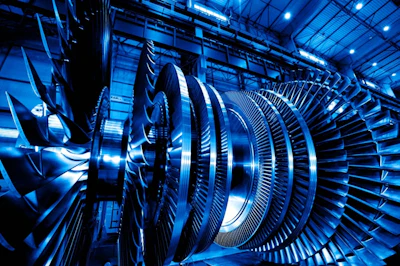 Alstom’s Arabelle is the world’s largest turbine. It converts steam produced by boiling water with heat from nuclear reactors into electricity. It delivers 1,550 MW and it has extremely high reliability (99.96 percent). (Image credit: GE Power)