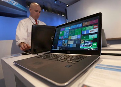 Dell laptop computer running Windows 10