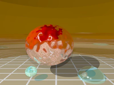 An illustration of light trapped on the surface of a nanoparticle topological insulator. (Image credit: Vincenzo Giannini via GE Reports)