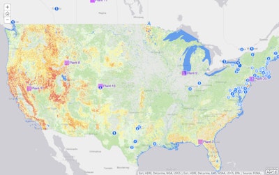 fire and flood risk map