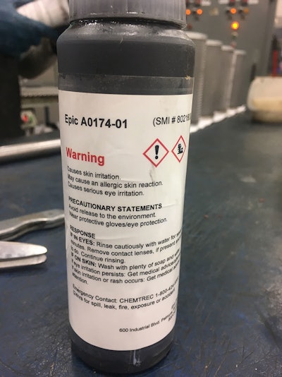 Fading label after.