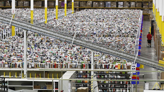 A look inside an Amazon fulfillment center. (AP Photo)