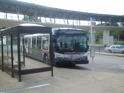 Idling Bus At New Carrollton Station 5943efd1cb7dd