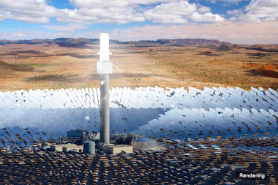 South Australia is set to build the largest single-tower solar thermal power station in the world. (Image credit: SolarReserve)