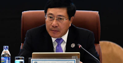 Vietnamese Foreign Minister Pham Binh Minh at the opening of the APEC Ministerial Meeting (AP photo)