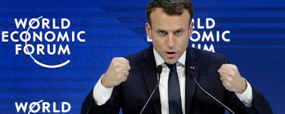 Mnet 194293 Davos World Economic Forum Macron Ap