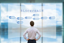 Person Looking At Blockchain Concept On Screen, Cryptocurrency, Business, Fintech 849253650 4500x3000