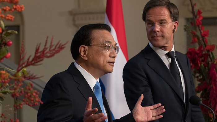 Mnet 197085 Chinese Premier Li Keqiang Dutch Prime Minister Mark Rutte Ap