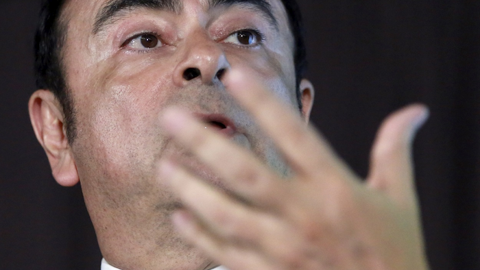 In this May 12, 2016, file photo, head of Nissan Motor Co. Carlos Ghosn answers a question during their joint press conference in Yokohama, near Tokyo. Image credit: AP Photo/Eugene Hoshiko, File