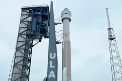 In this photo made available by NASA, Boeing's CST-100 Starliner spacecraft atop a United Launch Alliance Atlas V rocket is rolled out of the Vertical Integration Facility to the launch pad at Space Launch Complex 41 at Cape Canaveral Air Force Station in Florida on Wednesday, Dec. 18, 2019. It is scheduled for liftoff to the International Space Station on Friday.