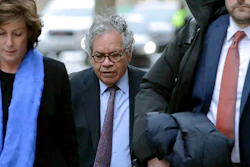 Insys Therapeutics founder John Kapoor arrives for sentencing at federal court on Thursday, Jan. 23, 2020, in Boston. Kapoor was convicted in a bribery and kickback scheme that prosecutors said helped fuel the opioid crisis. He and others in the company were accused of paying millions of dollars in bribes to doctors across the nation to prescribe the company's highly addictive fentanyl spray, known as Subsys.