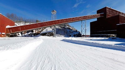 This Feb. 10, 2016 file photo shows a former iron ore processing plant near Hoyt Lakes, Minn., that would become part of a proposed PolyMet copper-nickel mine. The Minnesota Court of Appeals has rejected two of the most important permits for the planned PolyMet copper-nickel mine in northeastern Minnesota in a major victory for environmentalists. A three-judge panel ruled Monday, Jan. 13, 2019, that the state Department of Natural Resources erred when it declined to order a proceeding known as a 'contested case hearing' to gather more information on the potential environmental impacts of the project.