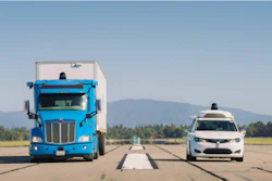 Waymo truck and Chrysler Pacifica.