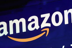 In this July 27, 2018 file photo, the logo for Amazon is displayed on a screen at the Nasdaq MarketSite in New York.