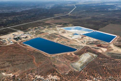 This April 11, 2015, photo provided by EcoFlight shows the White Mesa Uranium Mill near Blanding in southeastern Utah. The Trump administration is asking Congress for $1.5 billion over 10 years to build up a U.S. uranium stockpile, saying it wants to break an over-reliance on foreign uranium that undermines U.S. energy security. The White Mesa facility is one of the sites where production could be ramped up under the proposal.