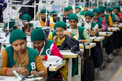 In this April 19, 2018 file photo, trainees work at Snowtex garment factory in Dhamrai, near Dhaka, Bangladesh.