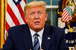 President Donald Trump speaks in an address to the nation from the Oval Office at the White House about the coronavirus Wednesday, March, 11, 2020, in Washington.