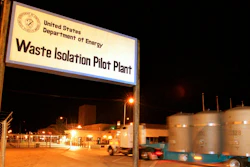 In this March 1999 file photo, the first load of nuclear waste arrives at the Waste Isolation Pilot Plant (WIPP) site in Carlsbad, N.M., from Los Alamos National Laboratory.