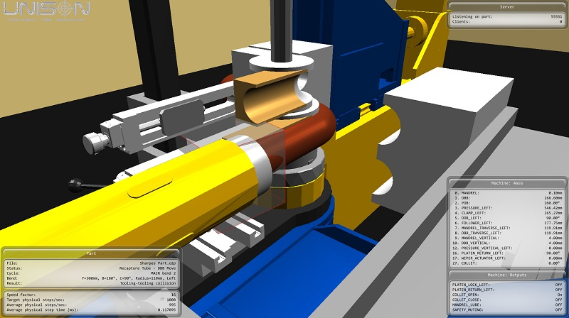 Unison's new tube bending simulator includes much more powerful collision detection capabilities.