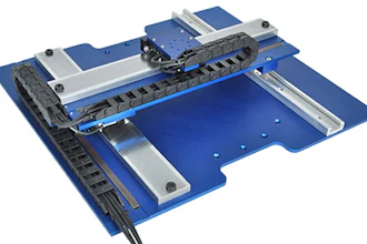 The LSS-012-12-060-XY-01A-M from H2W Technologies is a new series of low profile linear stepper XY positioning stage.