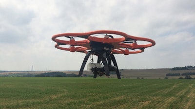 The exploration technology division of the Helmholtz Institute Freiberg for Resource Technology makes use of drones.