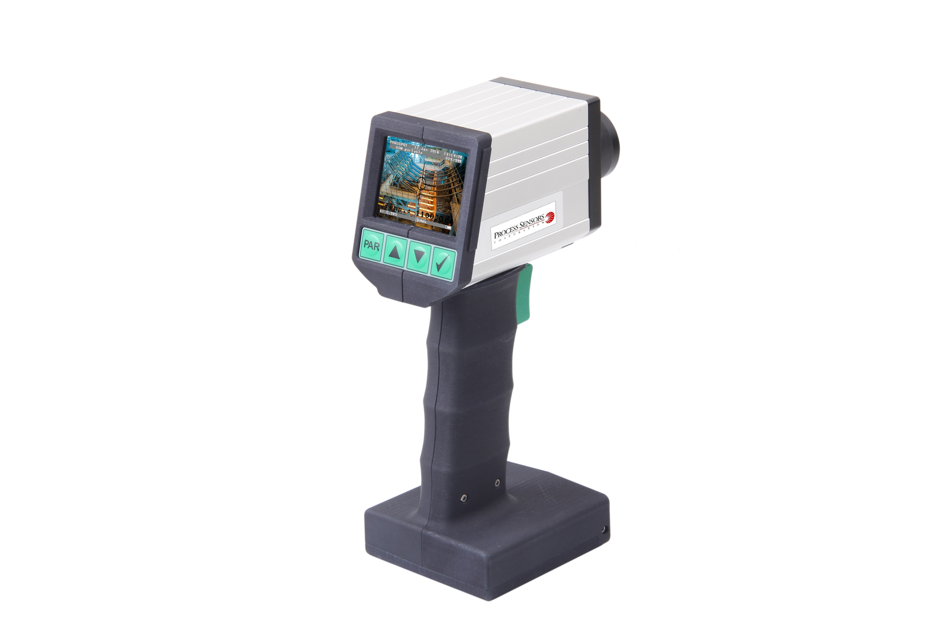 The new portable model PSC-SR80NV non-contact 2-color ratio thermometer from Process Sensors.