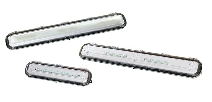 Appleton's new FELED Series of non-metallic, explosion-proof linear LED luminaires.