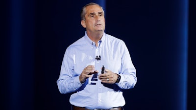 In this Jan. 8, 2018, file photo, Intel CEO Brian Krzanich delivers a keynote speech at CES International in Las Vegas. Krzanich is resigning after the company learned of a consensual relationship that he had with an employee. Intel said Thursday, June 21, that the relationship was in violation of the company's non-fraternization policy, which applies to all managers.