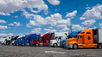 Trucks In Parking Lots Istock