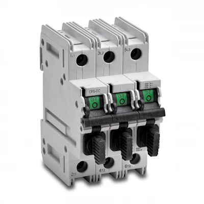 Figure 2: This AutomationDirect Gladiator device functions as a UL 98 rated fusible disconnect switch with a high load break capability and 200kA SCCR rating.