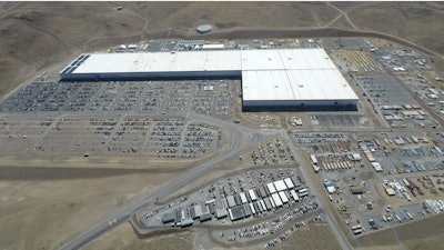 Tesla's gigafactory.