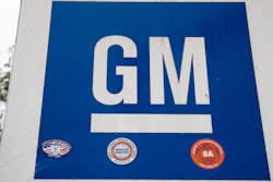 Sign at General Motors facility in Langhorne, Pa.
