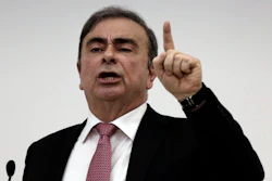 Ex-Nissan Motor Co. Chairman Carlos Ghosn speaks at a press conference.