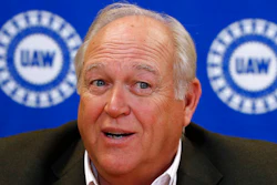 In a Thursday, Nov. 10, 2016, file photo, United Auto Workers union president Dennis Williams speaks to reporters in Detroit. Williams, former president of the United Auto Workers, has reimbursed the union for $55,000 worth of inappropriate travel expenses, the union said Monday, June 29, 2020.