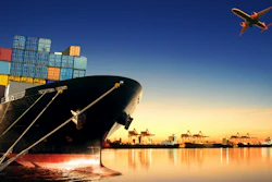 Container Ship At Port And Cargo Plane 000071988275 Large