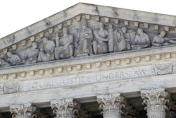 The Supreme Court is seen on Capitol Hill in Washington on June 29.