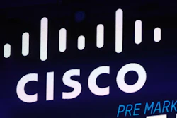 Cisco logo seen on screen.