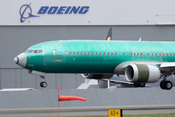 A Boeing 737 MAX 8 airplane.