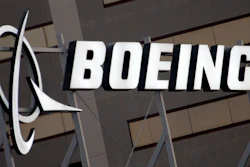 Boeing Company logo on the property in El Segundo, Calif.