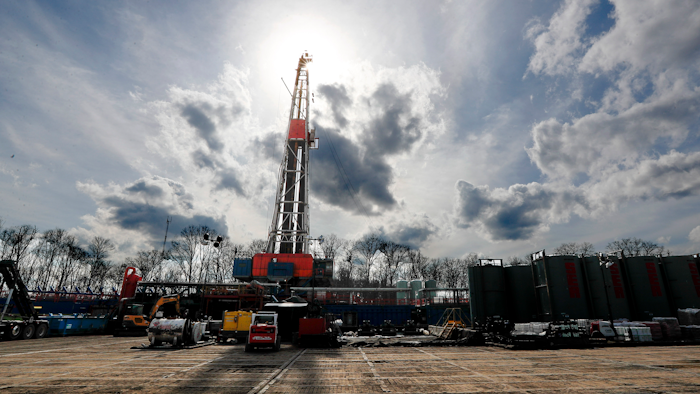 A shale gas drilling site in St. Mary's, Pa.