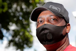 James Jackson outside his home during the coronavirus pandemic.