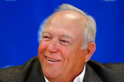 In this Feb. 16, 2017 file photo, then United Auto Workers president Dennis Williams speaks during a roundtable with reporters in Detroit. Williams has been charged with corruption, accused of conspiring with his successor and others to embezzle money for golf, vacation villas and fine dining.