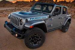 The 2021 Jeep Wrangler Rubicon 4xe.