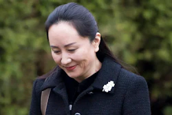 Meng Wanzhou, chief financial officer of Huawei, leaves her home in Vancouver.