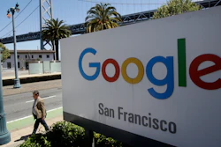 Google sign, the Embarcadero, San Francisco, May 1, 2019.