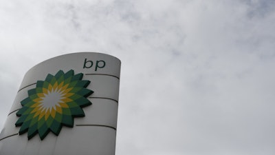 BP station, west London, Aug. 4, 2020.