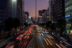 Traffic in Tokyo, Oct. 12, 2020.