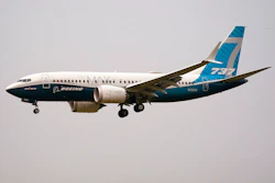 A Boeing 737 Max jet.
