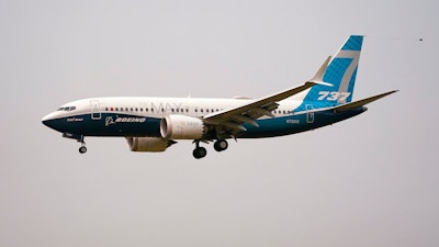 A Boeing 737 Max jet.