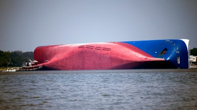 Georgia Ship Overturns Ap